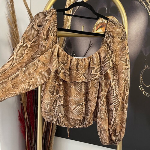 Zara top no M με ανοιχτούς ώμους σαν καινούργιο, πολύχρωμο