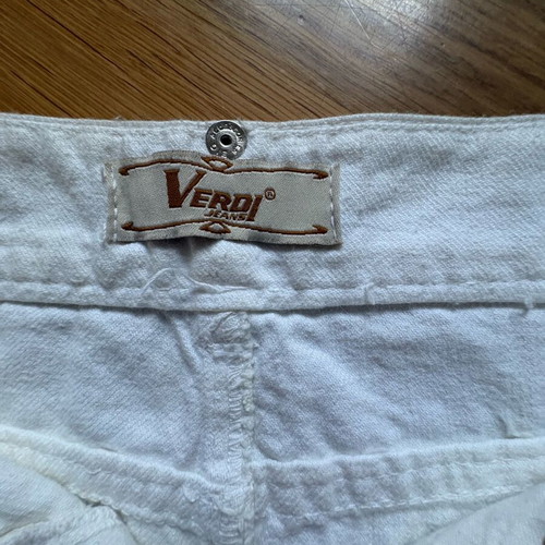 Verdi white super mini denim skirt like new, size S