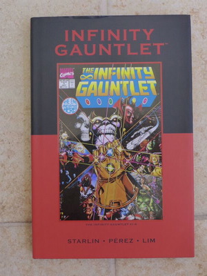 Infinity Gauntlet Marvel Premiere Classic Vol 46 HC used, 1st printing 2010