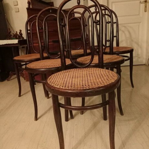 Thonet Viennese antique chairs used, 19th century originals