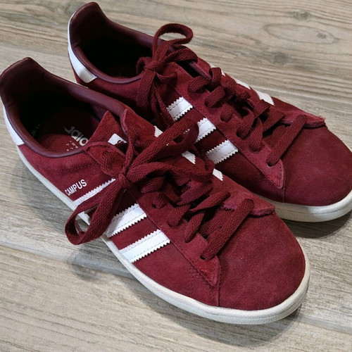 Adidas Campus athletic shoes like new, size 38, red
