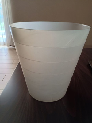 Office waste bin, height 30cm, diameter 29cm, unused
