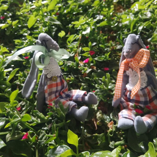 Cute Bunny Handmade Doll New