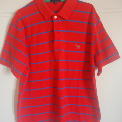 Gant men's polo shirt like new, size M, red and white