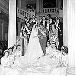  1962 Αυθεντική ασημένια  Βασιλική Μπομπονιέρα Γάμου Juan Carlos Βασιλιά της Ισπανίας  – Βασίλισσας Σοφίας της Ελλάδος