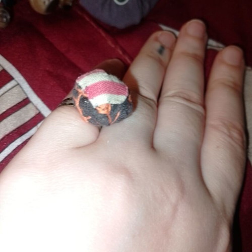 Handmade ring with heart