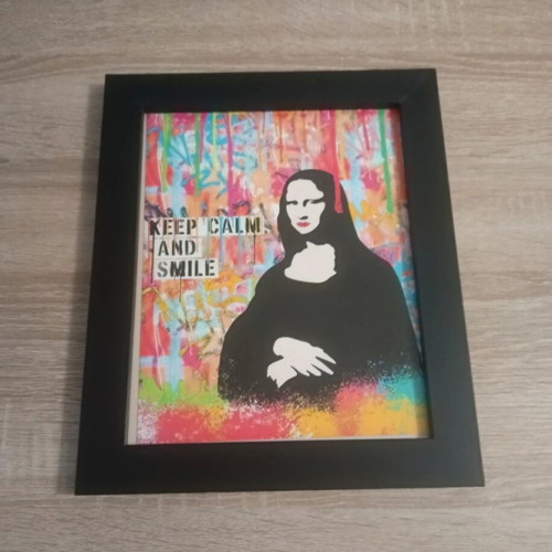 Pop Art set of 4 framed canvas prints like new