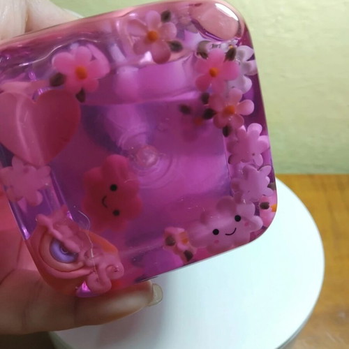 Handmade kawaii kids soap dispenser new, transparent gel