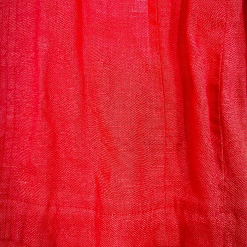 Red linen blazer Custommade like new