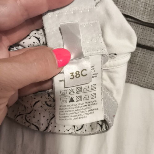 Prenatal nursing bras set 75C and 38C like new, white and black