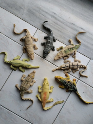Crocodiles&co collection used, 15 figures
