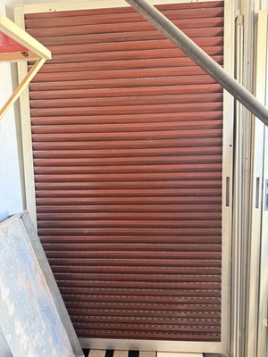 Exterior sliding shutters used with aluminum rails 119x200 cm