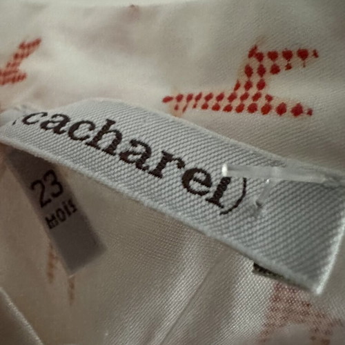 Cacharel bébé vintage 2006 cotton shirt with giraffe print, like new, size 23 months