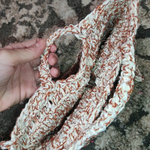 Handmade knitted crossbody and wrist bag new