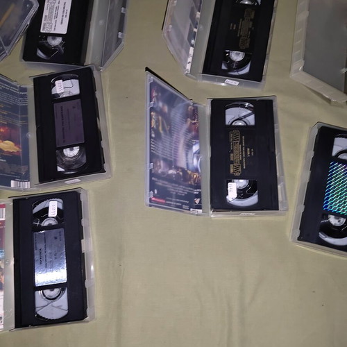 VHS and DVD Movie Collection used, pack of 9, retro video club editions