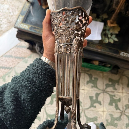 Old English vase like new with period glass and carvings