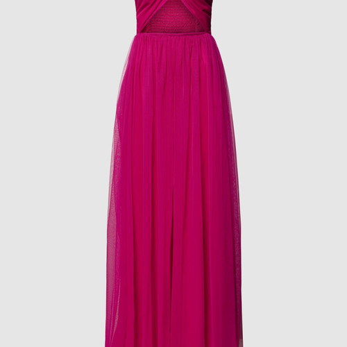 Lace & Beads fuchsia dress like new, size S-M, cut out design