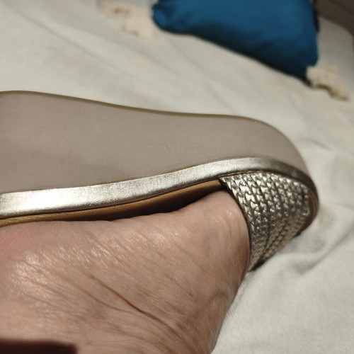 Tsakiris Mallas shoes like new, gold platform sandals size 37-37.5