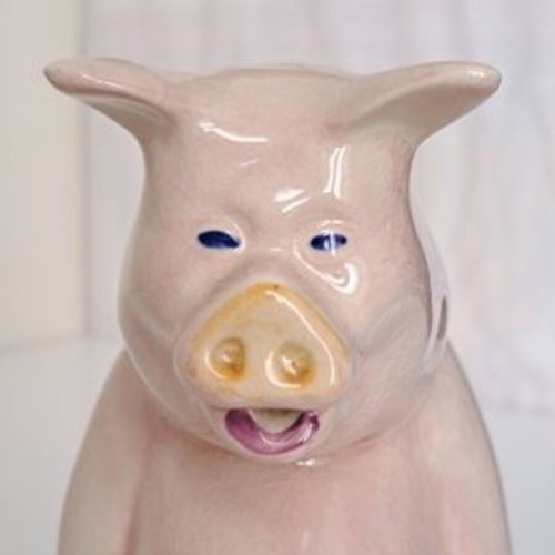 Carlton Ware Pig Jug Clustre Pottery 1976 England Vintage