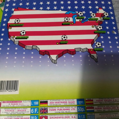 Panini USA 94 album like new with one defect