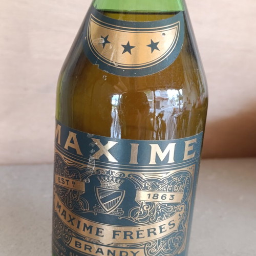 Vintage Maxime Frères French Brandy 1983 sealed 0.7L, like new