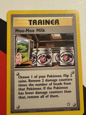 Pokémon Moo Moo Milk Neo Genesis Card like new 101/111