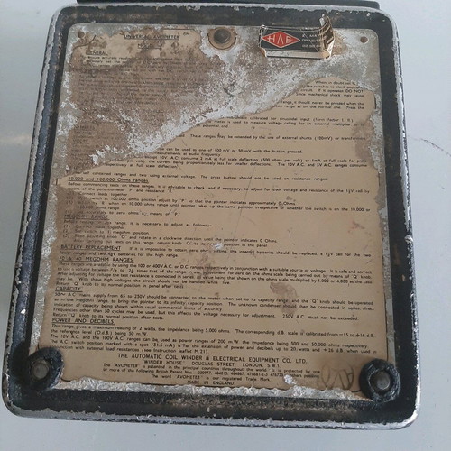 Universal Avo Meter 7MK ii English multimeter used from 1948