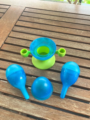 Salt and toothpick holder used