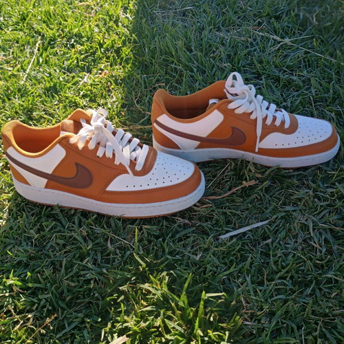 Nike Court Vision Low sneakers new, white and orange, size 39