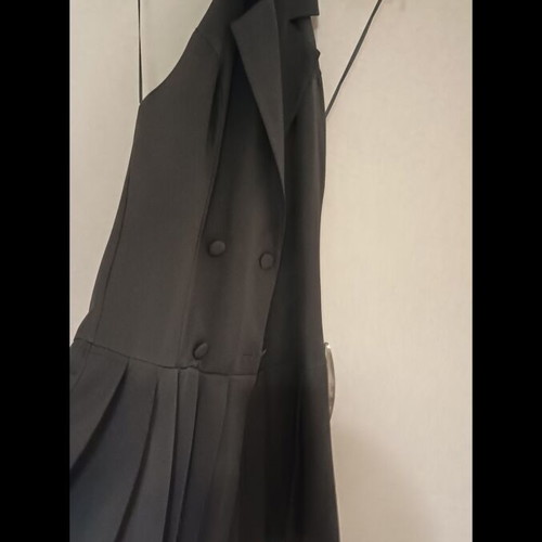 Pleated Backless Vest Dress like new, black, one size