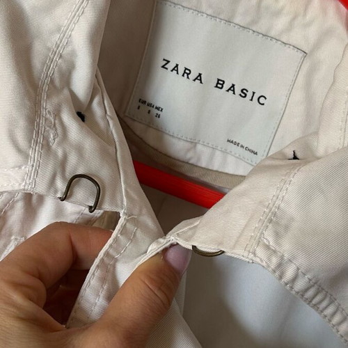 Zara coat S like new, black and white, cotton