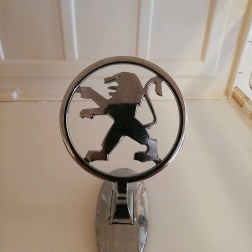 Peugeot metal car emblem unused