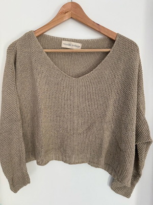 Moutaki knit used, beige, sizes S and M