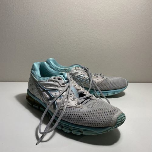 Shoes pack of 4 with one Asics pair, used, size 39, multicolor