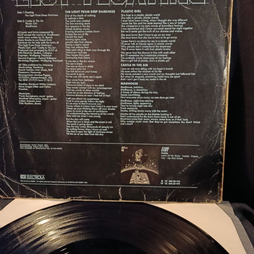 Floating vinyl LP used, Eloy krautrock prog rock album