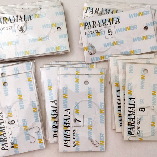 Paramalla Winner fishing hooks set of 30, five different sizes, new