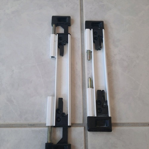 Double locking security locks used for aluminum frames