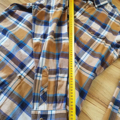 Esprit Slim Fit men's checked shirt like new, size L, 100% cotton