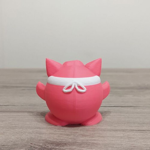 Jigglypuff Karateka Pokemon 3D Printed Miniature 5 cm Height
