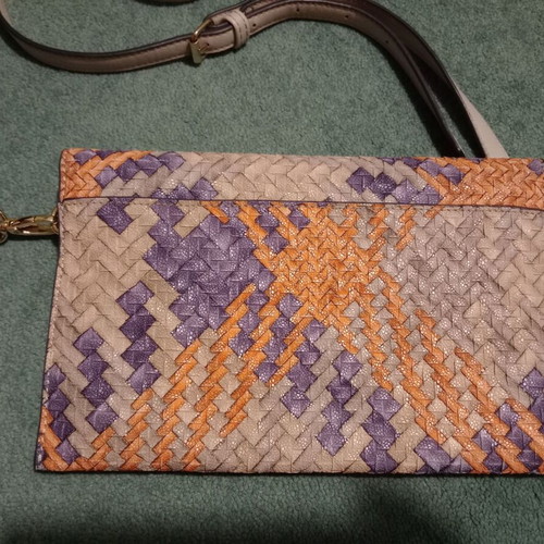 KEM envelope bag like new, crossbody, gray multicolor
