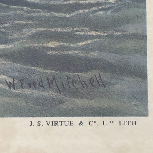 Lithograph with frame based on J.M.W. Turner artwork, new