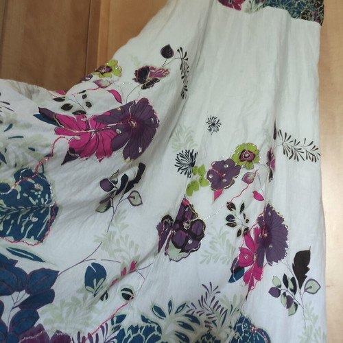 Long cotton dress like new, free size M/L, airy and light for summer
