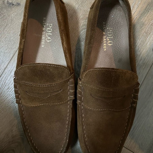 Polo Ralph Lauren men's suede shoes like new, brown, size 40