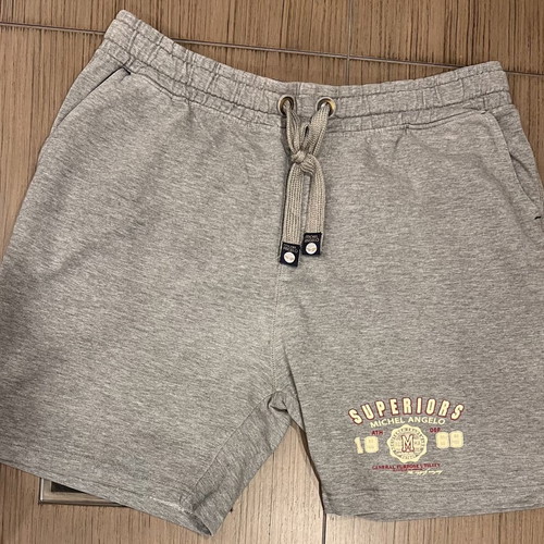 Michel Angelo men's gray bermuda shorts 3XL slim fit