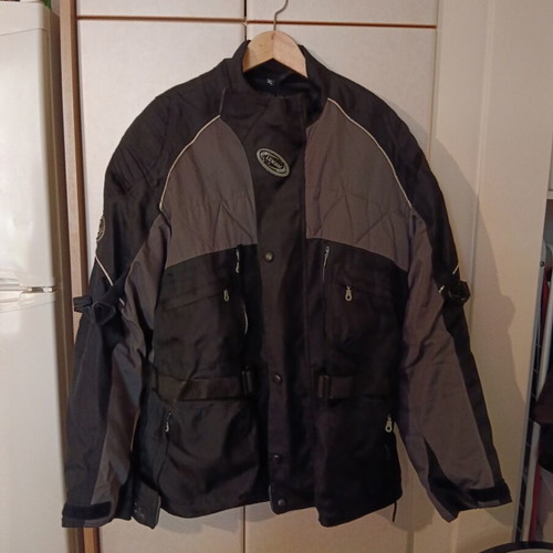 Leman motorcycle jacket XL like new, black and gray