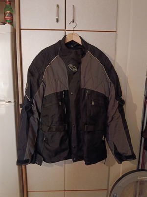 Leman motorcycle jacket XL like new, black and gray