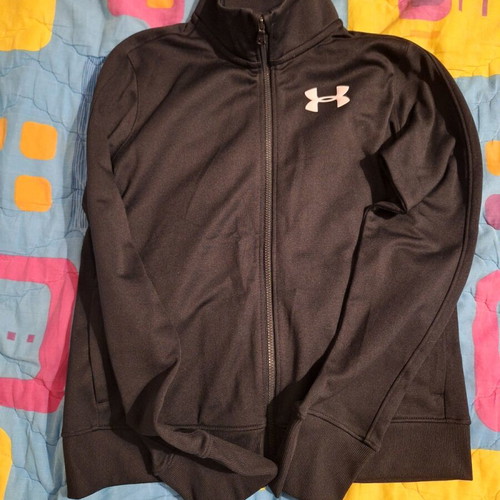 Under Armour kids' tracksuit used, black, size 146 cm