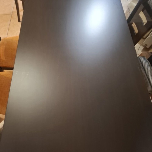 Dining set with six chairs like new, solid beech wood