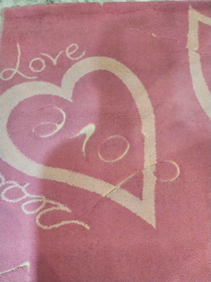 Embossed rug used with fade-resistant colors 1.40x2.00