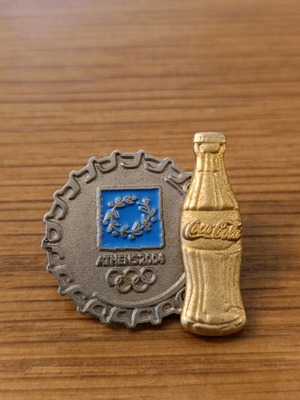 Athens 2004 Coca Cola pin like new, Olympic Games badge Athens
